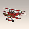 Blechmodell Red Baron Fokker DR1 Nr. 37197