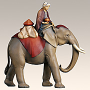 Elefantengruppe mit Schmucksattel