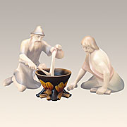 Vergrößern Kochtopf mit Feuer
