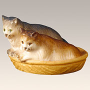 Krippenfigur · Katzen im Korb Nr. 700270-15