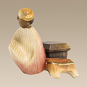 Krippenfigur · Elefantenreiter mit Gepäck Nr. FAB4449