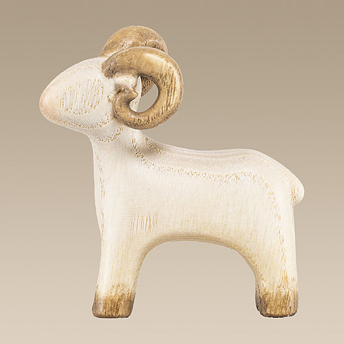 Kleine Krippenfigur Widder – Ca. 4,9 Cm Hoch, Perfekt Für 9-11 Cm Krippen-Figuren