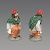 Vergrößern Caganer mit Mütze und grünem Umhang 12 cm