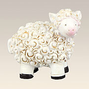 Krippenfigur · Kindliches Schaf mit Blick nach links Nr. 17654