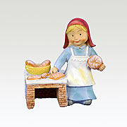 Krippenfigur · Kindliche Figur Bäckerfrau Nr. 14245