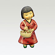 Kindliche Krippenfigur Chinesenmädchen