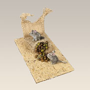 Ratten auf Getreidesäcken Höhe 7 cm