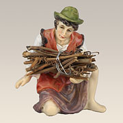 Polyresinfiguren · Hirte kniend mit Holzbündel Nr. 22050