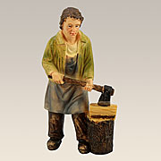 Polyresinfiguren · Holzarbeiter mit Hackstock Nr. 16496
