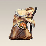 Bärtiger Hirte mit Brot 7 cm