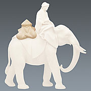 Krippenfiguren · Schmucksattel für Elefant stehend Nr. 900025NAT-12