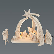 Rowi Krippe 14-tlg. Set Figuren natur