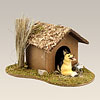 Hundehütte für Fig. 9-12 cm Breite 15 cm Höhe 8 cm