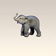Kleiner Elefant stehend 4 cm