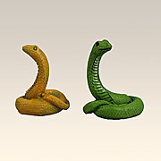 Schlangenset 2-tlg. für Fig. 9-11 cm Höhe 3,5 cm