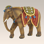 Elefant mit Decke für Fig. 12-15 cm Höhe 12,9 cm