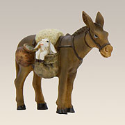 Krippentiere · Esel mit Schaf im Gepäck Nr. 20963