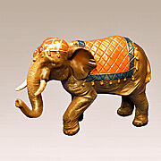 Elefant mit Decke für Fig. 11-13 cm Höhe 8,3 cm