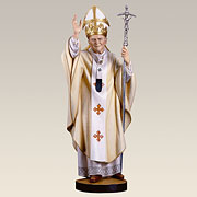 Statue Papst Johannes Paul II. coloriert