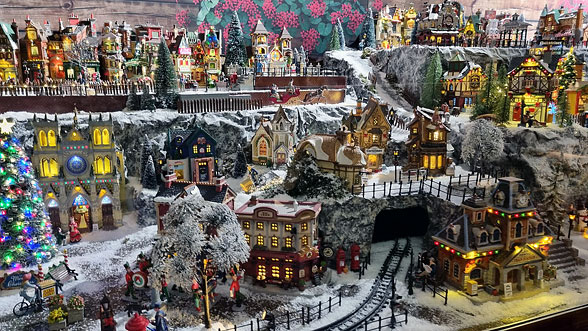Weihnachtslandschaft auf der Christmasworld 2023 Christmasworld