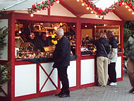 Unser Stand 2003 auf dem Euskirchener Weihnachtsmarkt
